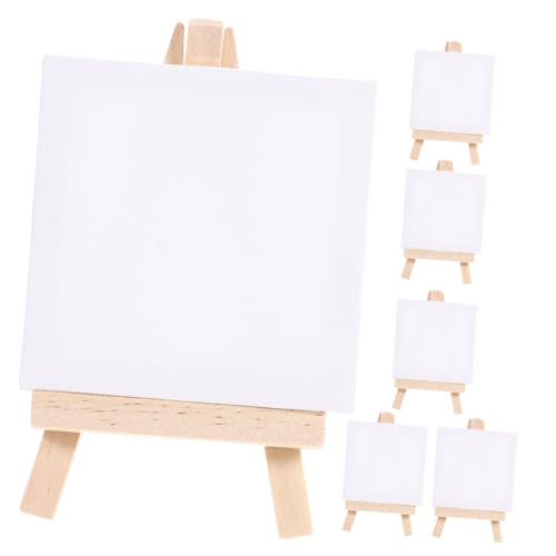 ARTIBETTER 6 Sätze Mini Staffelei Teiliges für Diy Malerei mit Kleinen Leinwänden Stabiler Tischstaffelei für Handwerk für Hobbymaler von Artibetter