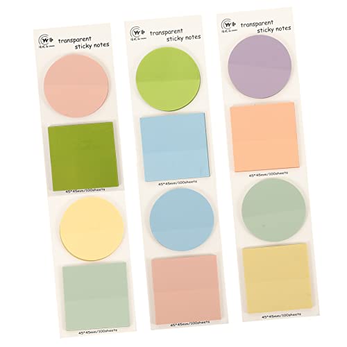 ARTIBETTER 6 Sätze Praktischen Selbstklebenden Memo Pads mit Bunten Transparenten Sticky Tabs für Notizen und Erinnerungen für Schule Büro und Zuhause ARTIBETTER 6 Sätze Praktischen Selbstklebenden Memo Pads mit Bunten Transparenten Sticky Tabs für Notizen und Erinnerungen für Schule Büro und Zuhause von Artibetter