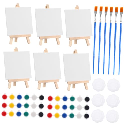 ARTIBETTER 6 Sets Mini Ölmaltafeln Mini Staffeleienständer Mini Leinwände Zum Malen Mini Malset Kleine Leinwände Zum Malen Aquarellfarben Malset Für Stoff ARTIBETTER 6 Sets Mini Ölmaltafeln Mini Staffeleienständer Mini Leinwände Zum Malen Mini Malset Kleine Leinwände Zum Malen Aquarellfarben Malset Für Stoff von Artibetter