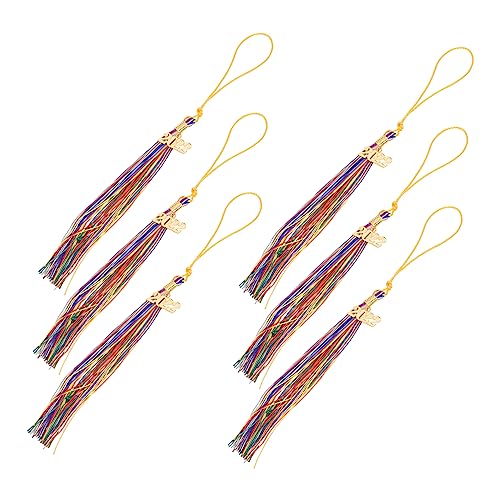 ARTIBETTER 6 Stück Abschluss Hut Quasten Anhänger Dekorative Tassel Pendants für Doktorhut Leicht und Langlebig für Abschlussfeiern Kreative Dekoration für Absolventen von Artibetter