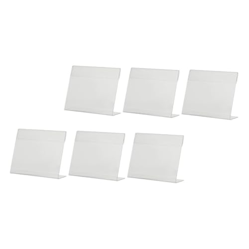 ARTIBETTER 6 Stück Acryl Preisschild Halter Set Transparente Preisdisplay Ständer für Supermarkt Büro und Einzelhandel Hochwertige Verarbeitung Vielseitig Einsetzbar von Artibetter