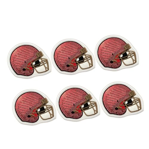 ARTIBETTER 6 Stück Bestickte Aufnäher Mit Footballhelm, Zum Aufbügeln, Dekorative Applikationen Mit Sportmotiven Für Kleidung, Hüte, Rucksäcke Für Team-fans Und Diy-projekte ARTIBETTER 6 Stück Bestickte Aufnäher Mit Footballhelm, Zum Aufbügeln, Dekorative Applikationen Mit Sportmotiven Für Kleidung, Hüte, Rucksäcke Für Team-fans Und Diy-projekte von Artibetter