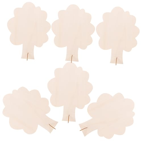 ARTIBETTER 6 Stück Big Tree Malvorlagenpaket Weihnachten Baum Mini-bäume Zum Basteln Kleine Bäume Zur Dekoration Mini -bäume Unlackierte Holzbäume Holzhandwerksvorräte Modellbäume Hölzern von Artibetter