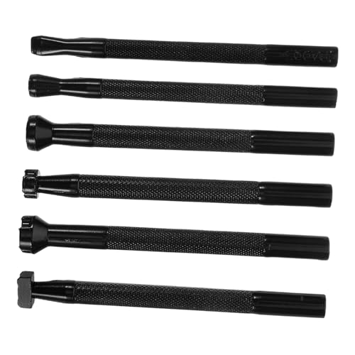 ARTIBETTER 6 Stück Druckstift Aus Leder Lederwerkzeuge Modellierwerkzeug Für Lederhandwerk Lederhandwerksvorräte Bastelset Aus Leder Stanzwerkzeuge Für Lederhandwerk Stahl Black von Artibetter