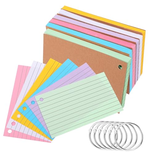 ARTIBETTER 6 Stück Lose Lernhefte Linierte Notizkarten Gelochte Karteikarten Farbige Gelehrtenkarten Rosa Linierte Karteikarten Lochring Klassenzimmer Schule Karteikarten Für ARTIBETTER 6 Stück Lose Lernhefte Linierte Notizkarten Gelochte Karteikarten Farbige Gelehrtenkarten Rosa Linierte Karteikarten Lochring Klassenzimmer Schule Karteikarten Für von Artibetter