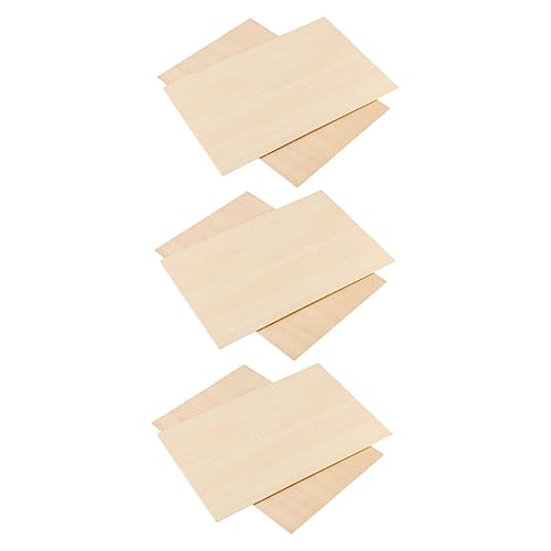 ARTIBETTER 6 Stück Rechteckige Holzscheiben Diy Holzplatten für Kreative Bastelprojekte für Erwachsene Leicht und Formbeständig ARTIBETTER 6 Stück Rechteckige Holzscheiben Diy Holzplatten für Kreative Bastelprojekte für Erwachsene Leicht und Formbeständig von Artibetter