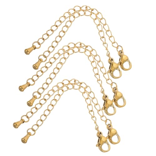 ARTIBETTER 6 Stück Teiliges Edelstahl Kettenverlängerungs Karabinerverschluss DIY Schmuck Zubehör für Halsketten und Armbänder Vielseitig Einsetzbar für Alltag Party und Besondere Anlässe in von Artibetter