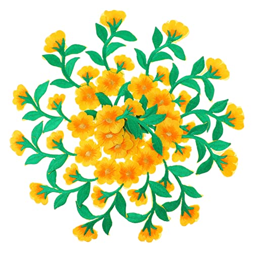 ARTIBETTER 6 Stück Teiliges Floral Applikationen Stickerei Patches zum Aufbügeln Bunte Blumenmuster für Kleidung Dekoration für Jacken Kissen und Pullover von Artibetter