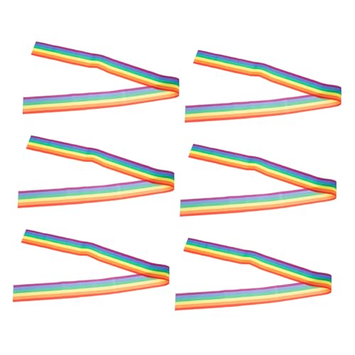 ARTIBETTER 6 Stück Teiliges Regenbogenbänder für Diy Dekorationen Lgbt Feiern und Projekte Vielseitige Geschenkband und Bastelmaterialien von Artibetter