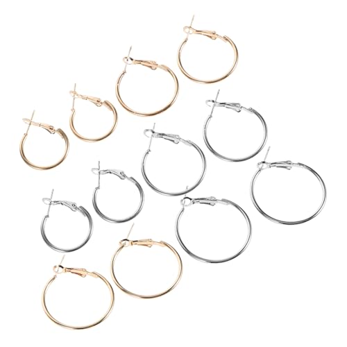 ARTIBETTER 6 Stück Teiliges Runde Creolen Ohrringe Damen Schmuck Modische Große und Kleine Goldene Weiße Geometrische Ohrringe Hautfreundlich Glatt für Alltag und ARTIBETTER 6 Stück Teiliges Runde Creolen Ohrringe Damen Schmuck Modische Große und Kleine Goldene Weiße Geometrische Ohrringe Hautfreundlich Glatt für Alltag und von Artibetter