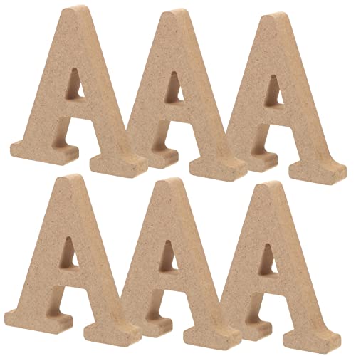 ARTIBETTER 6 Stück Teiliges Unlackierten Holzbuchstaben DIY Holzbuchstaben für Hochzeitsdekoration und Wandgestaltung Vielseitig Einsetzbar für Rustikale und Moderne Wohnstile von Artibetter