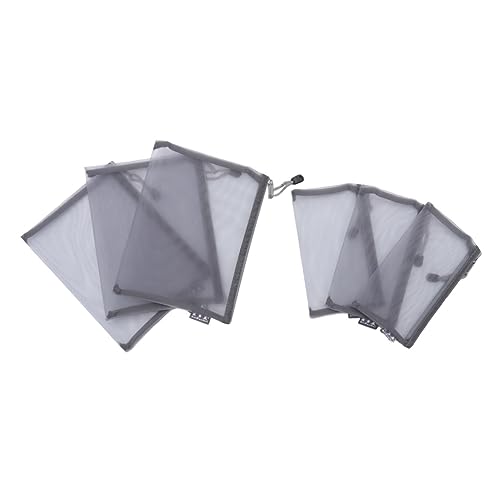 ARTIBETTER 6 Stück Teiliges von Grauen Mesh Dateitaschen und Transparente Aufbewahrungstaschen für Büromaterialien und Wiederverwendbar mit Reißverschluss für Schule und Büro ARTIBETTER 6 Stück Teiliges von Grauen Mesh Dateitaschen und Transparente Aufbewahrungstaschen für Büromaterialien und Wiederverwendbar mit Reißverschluss für Schule und Büro von Artibetter