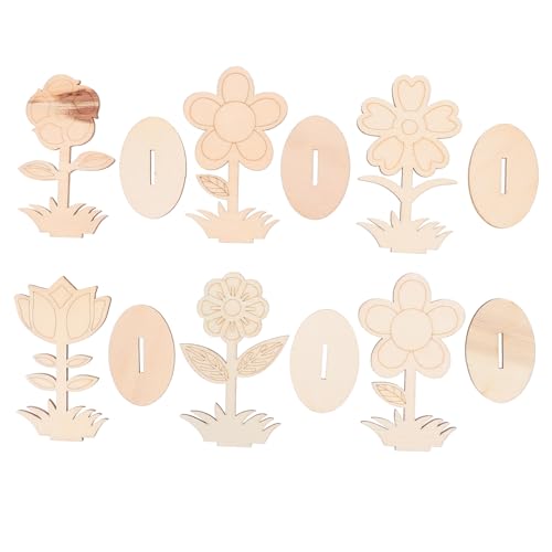 ARTIBETTER 6 Stück Unbehandelte Holzblumen Teiliges DIY Holzblumen zum Bemalen Basteln zum Dekorieren Geschenkideen Kreative Handarbeit ARTIBETTER 6 Stück Unbehandelte Holzblumen Teiliges DIY Holzblumen zum Bemalen Basteln zum Dekorieren Geschenkideen Kreative Handarbeit von Artibetter