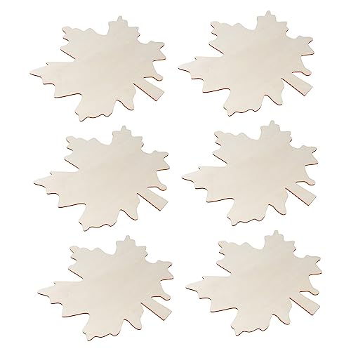 ARTIBETTER 6 Stück Unvollendete Ahornblatt Holz Ausschnitte für Diy Bastelprojekte Kreative Malvorlagen Große Dekorationen für Persönlichen Gebrauch und ARTIBETTER 6 Stück Unvollendete Ahornblatt Holz Ausschnitte für Diy Bastelprojekte Kreative Malvorlagen Große Dekorationen für Persönlichen Gebrauch und von Artibetter