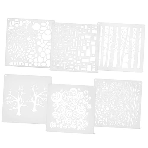 ARTIBETTER 6 Stück Wiederverwendbare Malschablonen für Kreative Zeichnungen Baum und Geometrische Figuren für Diy Kunsthandwerk Wandgestaltung und Scrapbooking ARTIBETTER 6 Stück Wiederverwendbare Malschablonen für Kreative Zeichnungen Baum und Geometrische Figuren für Diy Kunsthandwerk Wandgestaltung und Scrapbooking von Artibetter