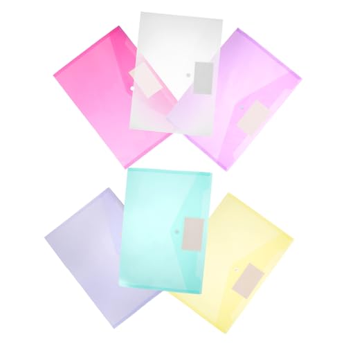 ARTIBETTER 6 Stück coupon storage boxes büroartikel ordnee aufbewahrungstruhe transparent Datei Organisatoren klare Ordner praktische Aktenordner Bürobedarf Aktenumschläge aus Kunststoff pp von Artibetter