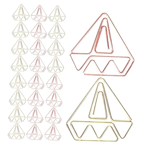 ARTIBETTER 60 Stück Bunte Metall-diamant-papierklammern in Gold und Roségold Dekorative Kleine Büroklammern für Schule Büro Arbeitsplatz Stabile Vielseitige Lesezeichen zum Organisieren von von Artibetter