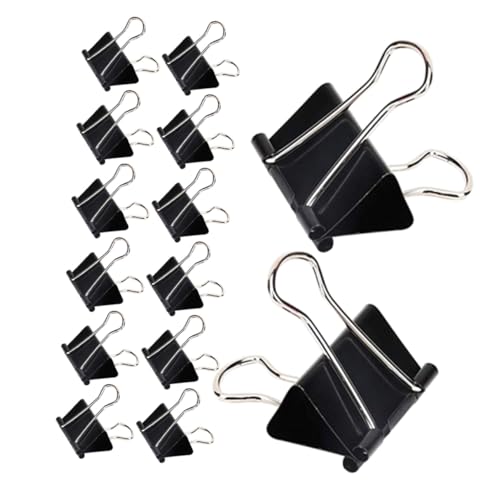ARTIBETTER 60 Stück Große Schwarze Büroklammern Starke Metallklammern für Dokumentenorganisation Sicherer Halt für Papiere Rechnungen und Akten für Büro und Zuhause ARTIBETTER 60 Stück Große Schwarze Büroklammern Starke Metallklammern für Dokumentenorganisation Sicherer Halt für Papiere Rechnungen und Akten für Büro und Zuhause von Artibetter
