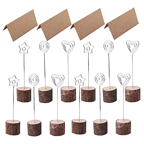 ARTIBETTER 60 Stück Hochzeitsnotiz Clips Hochzeitstisch Namenshalter Hochzeits Memo Clips Hochzeitstischnummern Tischnummernhalter Party Fotoclips Desktop Fotoclip Fotohalter Menü von Artibetter
