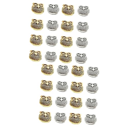 ARTIBETTER 60 Stück Katzenkopf Spacer Perlen Zinklegierung für Diy Schmuckherstellung Handgemachte Bastelperlen Gemischte Farben Zubehör für Armbänder und von Artibetter