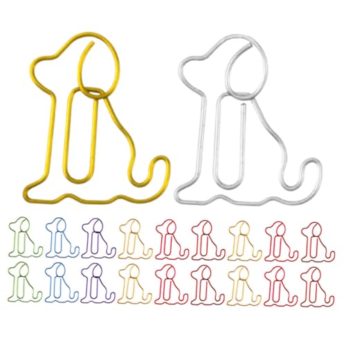 ARTIBETTER 60 Stück Paperclip Lesezeichenbuchordner Lustige Büroklammern Tierische Büroklammern Hundepapier Bedarf Für Die Hundeschule Hund Büroklammer Jumbo-büroklammern Dackel- Metall von Artibetter