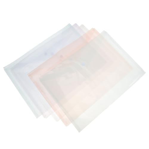ARTIBETTER 60 Stück Plastikumschlag Durchsichtige Plastikhüllen Klassenzimmerorganisation Aktenumschläge Im Letter-format Aus Kunststoff Plastikumschläge Dokumentinhaber Quittungsinhaber von Artibetter
