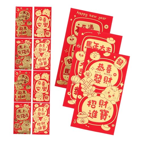 ARTIBETTER 60 Stück Rote Umschläge zum Chinesischen Neujahr Kreative Hongbao mit Pferdemotiv Traditionelle Papier-lucky-money-packungen für Frühlingsfest Hochzeit Geburtstagsfeier Festliche ARTIBETTER 60 Stück Rote Umschläge zum Chinesischen Neujahr Kreative Hongbao mit Pferdemotiv Traditionelle Papier-lucky-money-packungen für Frühlingsfest Hochzeit Geburtstagsfeier Festliche von Artibetter