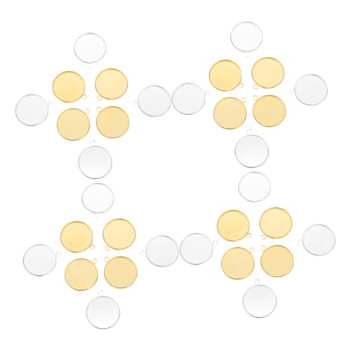 ARTIBETTER 60 Stück Rund Anhänger Tabletts Metall Cabochon Fassung Basis für DIY Schmuckherstellung Kompatibel mit Harz Steinen für Halsketten Ohrringe Schlüsselanhänger Langlebig und ARTIBETTER 60 Stück Rund Anhänger Tabletts Metall Cabochon Fassung Basis für DIY Schmuckherstellung Kompatibel mit Harz Steinen für Halsketten Ohrringe Schlüsselanhänger Langlebig und von Artibetter