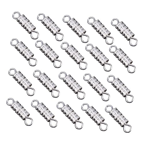 ARTIBETTER 60 Stück Schraubverschlüsse für Schmuckherstellung Silberne Verbindungselemente für Armbänder und Diy Projekte Langlebige und Einfach zu Verwendende Schmuckverschlüsse von Artibetter