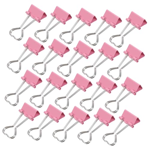ARTIBETTER 60 Stück Teiliges Mini Metallklammern Herzform Niedliche Leichte Büroklammern mit Herz-lochmuster Kompakte Organizer für Schule Büro Papier und Dokumente in Pink ARTIBETTER 60 Stück Teiliges Mini Metallklammern Herzform Niedliche Leichte Büroklammern mit Herz-lochmuster Kompakte Organizer für Schule Büro Papier und Dokumente in Pink von Artibetter