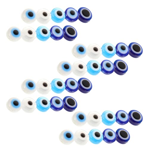 ARTIBETTER 60 Stück Türkischer Augenschmuck Böser Blick Auto Charme Böses Auge Glasperle Runde Charm-abstandsperlen Mit Bösen Augen Perle Des Bösen Blicks Blaue Perlen Des Bösen Blicks Acryl von Artibetter