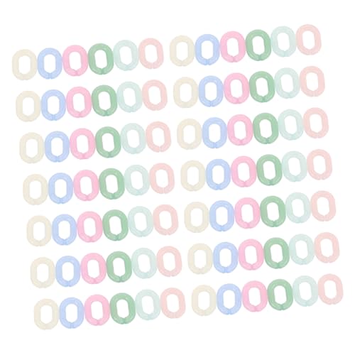 ARTIBETTER 600 Stück Acryl Oval Link Ringe Leicht Stabil Bunte DIY Kettenverbinder Für Taschenbrustbeutel Brillenkette Handwerkszubehör ARTIBETTER 600 Stück Acryl Oval Link Ringe Leicht Stabil Bunte DIY Kettenverbinder Für Taschenbrustbeutel Brillenkette Handwerkszubehör von Artibetter