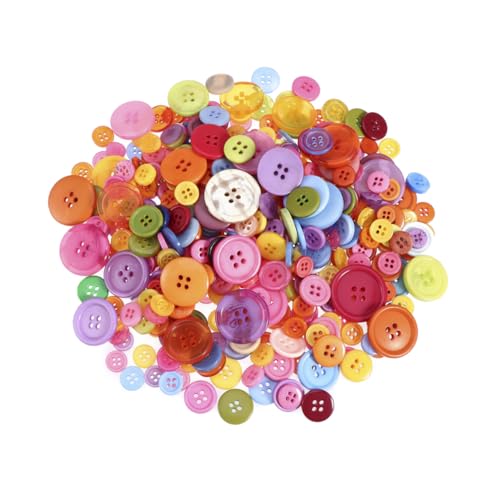 ARTIBETTER 600 Stück Rundknöpfe Resin Mischset Löchern für Basteln DIY Dekoration und Scrapbooking und Langlebig von Artibetter
