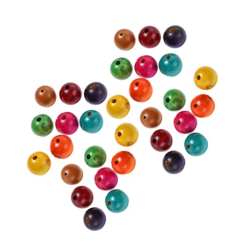 ARTIBETTER 600Stücke Farbige Holzperlen Runde DIY Perlen für Schmuckzubehör Durchmesser für Halsketten Armbänder und Heimdekoration Bastelmaterial für Erwachsene von Artibetter
