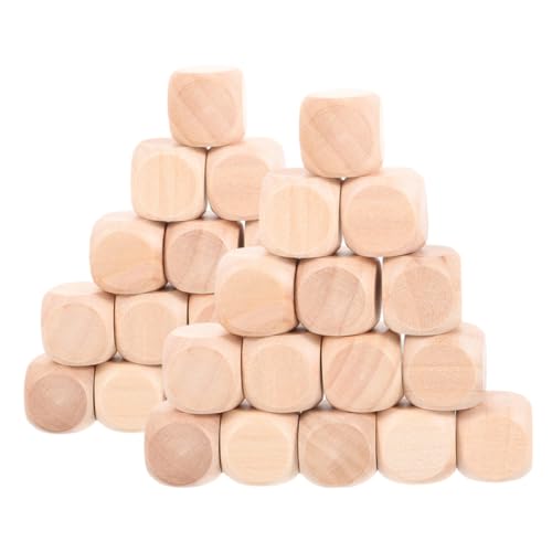 ARTIBETTER 60Stücke Holzwürfel Blanko DIY Bastelwürfel für Brettspiele Mathematik Graffiti Abgerundete Ecken Unbehandeltes Holz für Kreative Projekte ARTIBETTER 60Stücke Holzwürfel Blanko DIY Bastelwürfel für Brettspiele Mathematik Graffiti Abgerundete Ecken Unbehandeltes Holz für Kreative Projekte von Artibetter