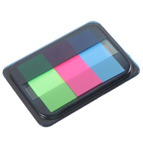 ARTIBETTER 60Stücke Neon Haftnotizen Index Tabs für Seitenmarkierung Beschreibbare und Transparente Klebemarker für Büro Schule und Dokumente Leuchtenden von Artibetter