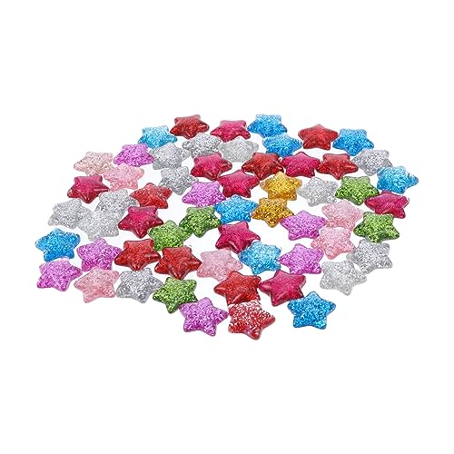 ARTIBETTER 60Stücke Teiliges Fünfzackige Glitzersternperlen Für DIY Bastelprojekte Hochwertige Schmuckherstellung Mit Bunten Resin Sternen Dekorationen Und Designs ARTIBETTER 60Stücke Teiliges Fünfzackige Glitzersternperlen Für DIY Bastelprojekte Hochwertige Schmuckherstellung Mit Bunten Resin Sternen Dekorationen Und Designs von Artibetter