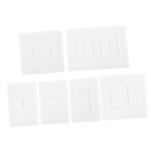 ARTIBETTER 6Stücke DIY Formen Für Kristalltropfen Schaltdeckel Gießform Für Lichtschalter Panels Epoxidharz Mold Für Projekte Vielseitig Einsetzbar von Artibetter