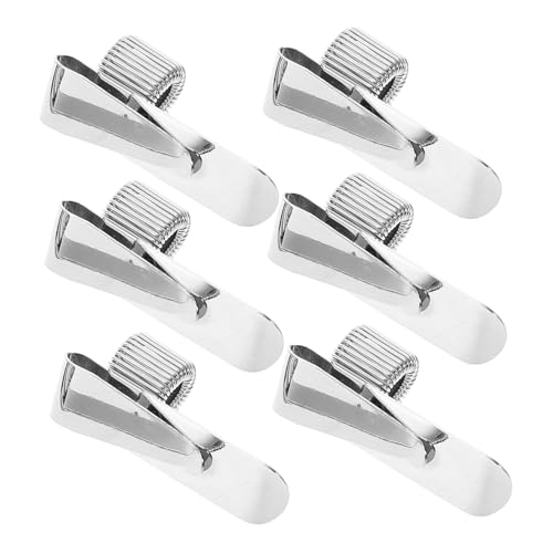 ARTIBETTER 6Stücke Teiliges Klemmbrett Stifthalter Clip aus Metall mit Verstellbarem Federclip für Notizbücher und Klemmbretter zur Sicheren Aufbewahrung von Stiften und Dokumenten von Artibetter