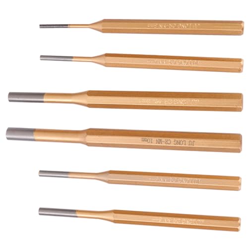 ARTIBETTER 6Stücke Teiliges Pin Punch Set Professionelles Reparaturwerkzeug Hochlegiertem Verschiedene für Präzises Stanzen und Locharbeiten für Mechanik von Artibetter