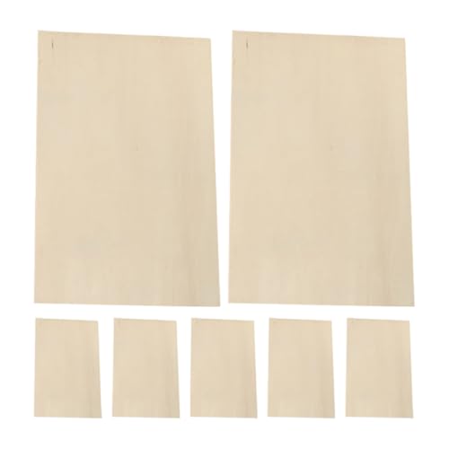 ARTIBETTER 7 Blätter Sperrholz aus Linde Bretter Basteltafeln Rechteck Planke Basteln holzplatten DIY Holzbrennen Langlebiges Holz leere Holzschilder unvollendetes Holzhandwerk hölzern Beige von Artibetter