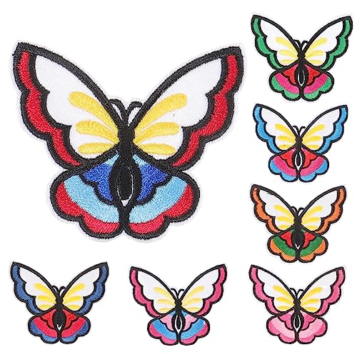 ARTIBETTER 7 Stück Teiliges Bügelflicken Schmetterling Aufnäher für Kleidung T Shirts Jacken Diy Stickerei Patches zum Aufbügeln für Taschen und Hüte von Artibetter