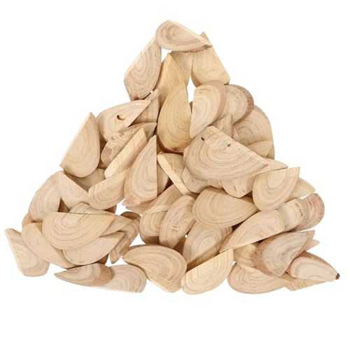 ARTIBETTER 70 Stück Holzchipaktivitätsmaterialien Leerzeichen DIY -Handwerk unvollendet klein Scrapbooking zubehör selber machen Holzscheiben DIY-Zubehör basteln für DIY Beige von Artibetter