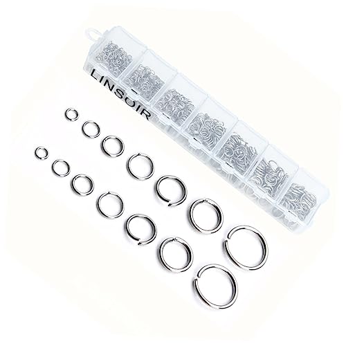 ARTIBETTER 770 Stück Offene Ringe Zubehör Schlüssel Dünne Verschlüsse Eisen Ohrring Ringe Ohrringe Rohlinge Ohrstecker Pins DIY Teile DIY Zubehör von Artibetter