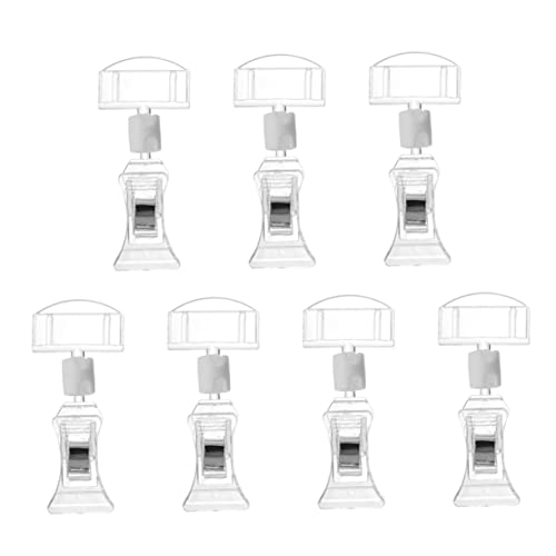 ARTIBETTER 7Stücke Preisschildhalter Teilig aus Hochwertigem Acryl für Supermärkte Einzelhandel Einsetzbar für Preisschilder Namenskarten und Menüs Rotierbar von Artibetter