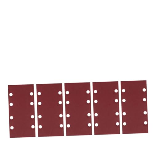 ARTIBETTER 8 Loch Schleifpapier Rot Verschiedene Schleifpapiere Winkelschleifpapier Bohrer Schleifgerät Aufsatz Bohrer Zubehör Für Schleifscheiben Schleifscheibe Klett Schleifpapier von Artibetter