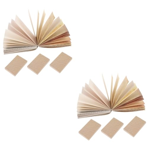 ARTIBETTER 8 Sätze Retro -Aufkleber -Materialbuch Papier Kunsthandwerk Schrott Schreibwaren Journaling-Zubehör Journal Scrapbooking Kit Strukturierte Sammelalbumbilder Scrapbook-Zubehör von Artibetter