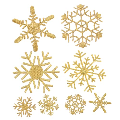 ARTIBETTER 8 Stück Gestickter Kleidung Patch Goldene Schneeflockenflecken Flicken Aufnähen Flicken Für Jacken Winterapplikation Mit Schneeflocken Weihnachtspatches Für Kleidung Stickgarn ARTIBETTER 8 Stück Gestickter Kleidung Patch Goldene Schneeflockenflecken Flicken Aufnähen Flicken Für Jacken Winterapplikation Mit Schneeflocken Weihnachtspatches Für Kleidung Stickgarn von Artibetter