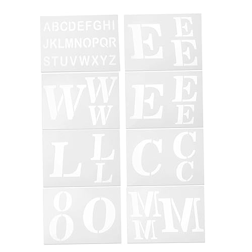 ARTIBETTER 8 Stück Große Welcome Schablonen Teiliges Wiederverwendbare Malvorlagen für Diy Projekte Weihnachtsdekoration und Persönliche Gestaltung Hochflexibles Langlebiges von Artibetter