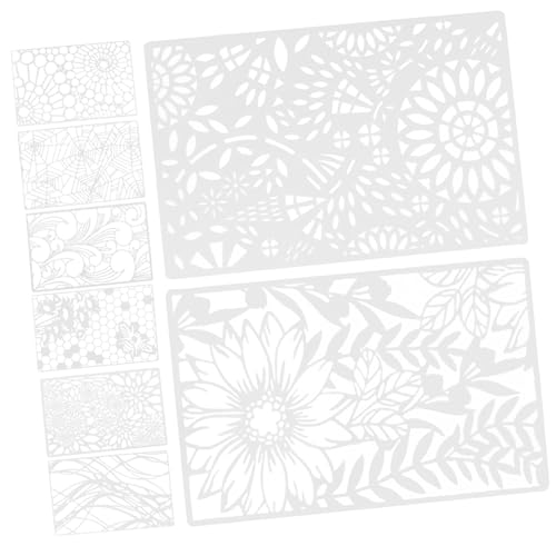ARTIBETTER 8 Stück Insekten Blumen Vorlagen Muster Schablonen Kunststoff Schablonen Schablonen Aus Kunststoff Blumen Malschablonen Hohle Malvorlage Schablonen Zum Malen Weiß Das von Artibetter